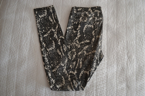 Jeans De Piel Falsa Estampado Serpiente Zara Mujer