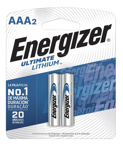 12 X Pilas Litio Aaa Energizer Ultimate Lithium L92 