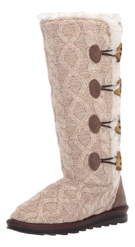 Muk Luks Botas Felicity De Moda Para Mujer, Talla M, Beige,