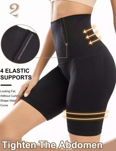 2pz Panty Faja Short Reductora Abdomen Moldeadora Para Mujer
