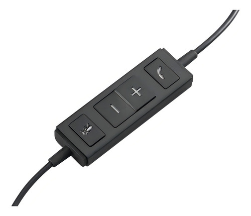 Audífonos Usb Logitech Stereo H570e Micrófono Headset color Negro