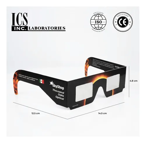 Lentes para eclipse solar certificados sale