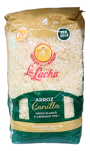 Arroz Blanco Tipo Canilla La Lucha 1kg 3733 1.47 Ml.