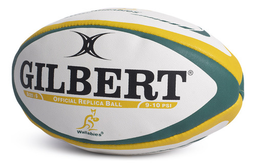 Pelota Gilbert Replica Australia Nº5 Unisex Rugby Blanco