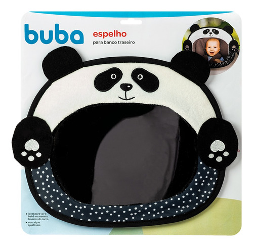 Espelho Retrovisor Carro Banco Traseiro Panda Pandinha Buba