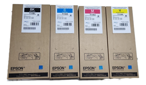 Tintas Epson T11a Wf-c5390 Wf-c5890 Pack X 4 Original