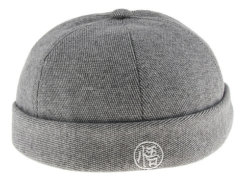 Gorro Docker De Fieltro De Lana Ajustable Para Hombre, Color