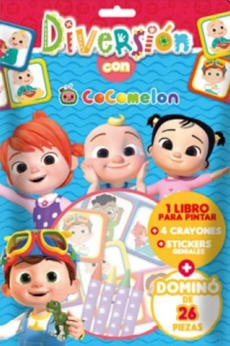 Diversion Con Cocomelon Flow Pack 5 Libro Para Pintar   4 Cr