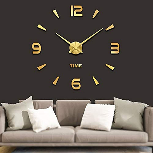 Vangold Grande 3d Diy Reloj De Pared Números Romanos Reloj S