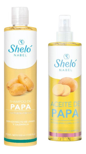 Shampoo 530 Ml+ Aceite De Papa Shelo