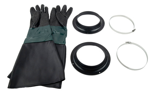 Guantes Para Limpieza Con Arena De 23,6 X 11,8 Pulgadas, 2 P