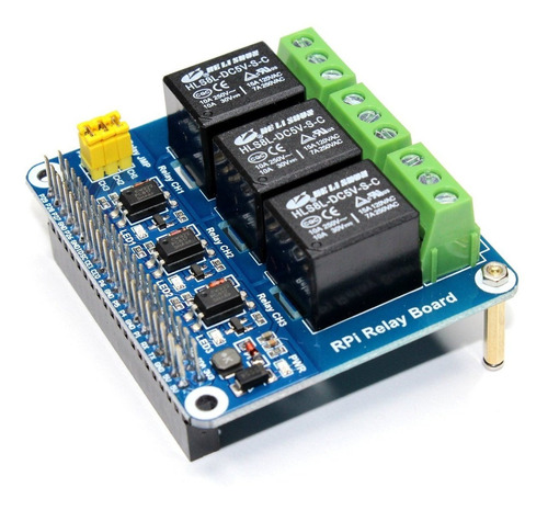 Shield Relay De 3 Canales Para Raspberry Pi 3