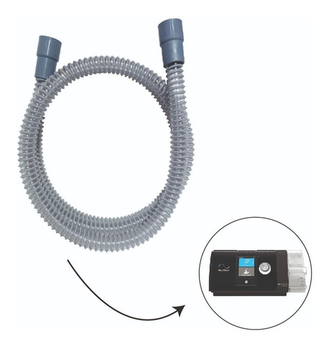 Traqueia Cinza 15 Mmx 1,80 Cm - Cpap Resmed S10 - C/ Anvisa