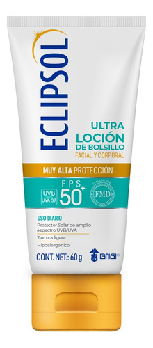 Eclipsol Ultra Loción Fps 50+, Bloqueador Solar, 60 Gr