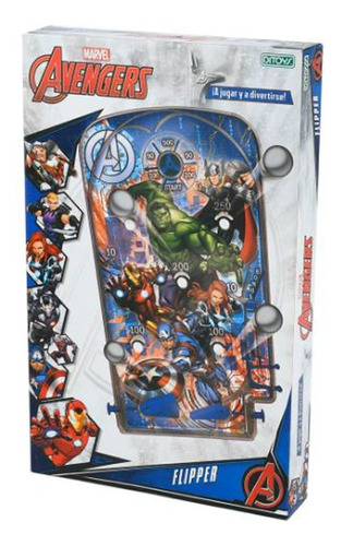 Juego Flipper Avengers Ditoys  Juego De Mesa Pinbal