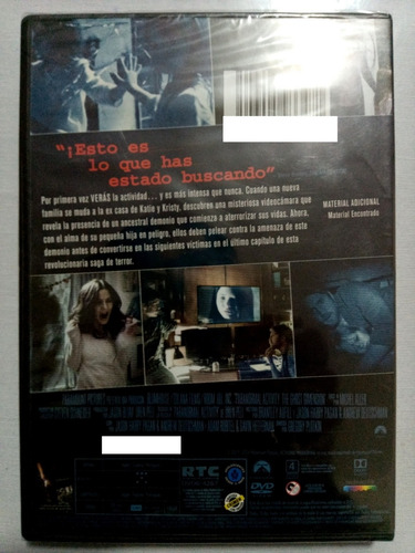 Actividad Paranormal La Dimensión Fantasma Dvd Nuevo (Usado)