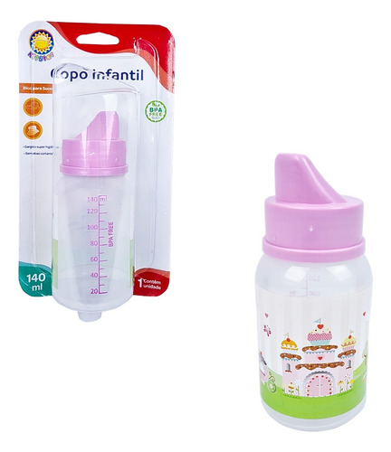 Copinho Infantil Simples Para Suco 140 Ml - Kitstar