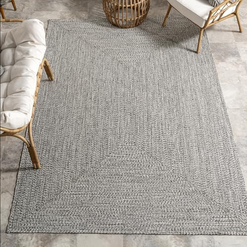 Alfombra Decorativa Para Interiores 0,60mtsx0,91mts Gris ,