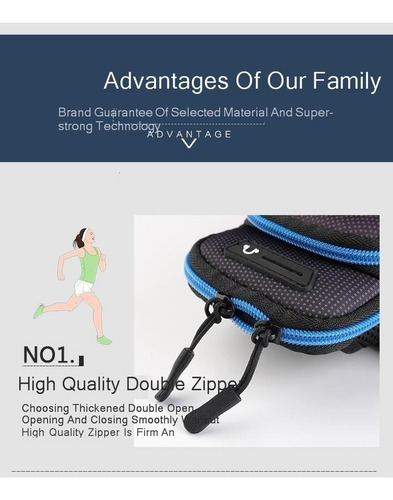 Chh Brazalete For Teléfono Celular, Soporte For El Brazo, Entrenamiento, Correr, Teléfono Celular, Auriculares