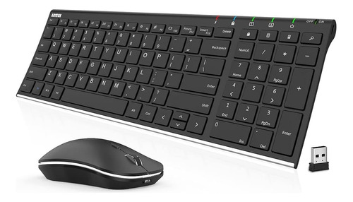 Arteck 2.4g Combo Teclado Y Mouse Inalámbricos Hw193mw162 Y