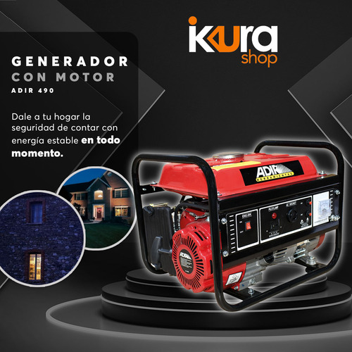 Generador De Gasolina 2hp 1600w Adir 490