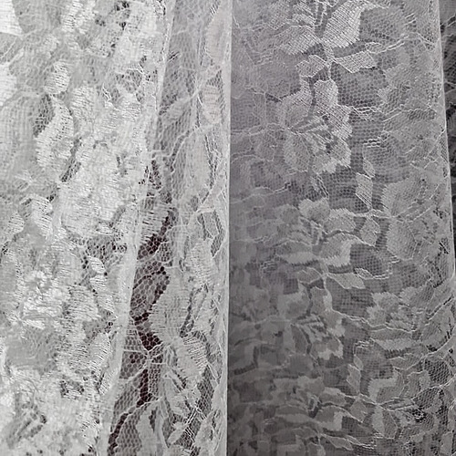 Tela De Encaje Blanco Para Traje Veracruzano (1 Metro) Blanco