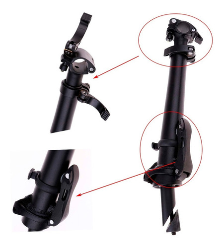 Imagen 2 de 3 de Avance Para Bicicletas Plegables Aluminio Altura Regulable