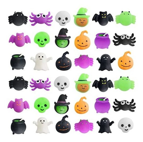 36 Piezas De Halloween Mochi Squishy Toys,mini Cute 3rsrf