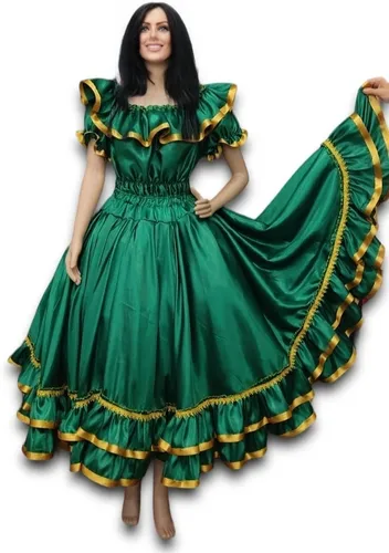 Conjunto Cigana Esmeralda Saia 12 Mts Roda E Bata Loja