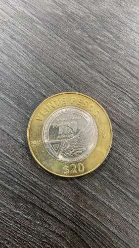Moneda 20 Pesos 100 Años De La Fuerza Aérea Mexicana