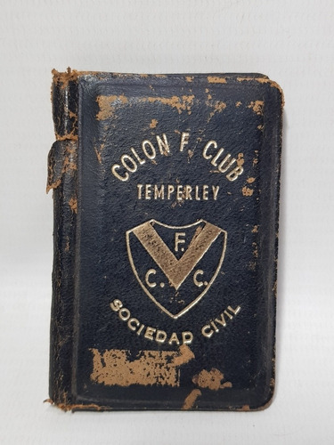 Fútbol Antiguo Carnet Colón Fútbol Club Temperley Mag 57524