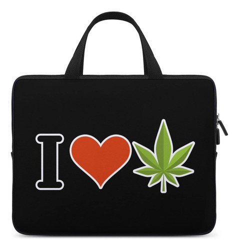 Love Weed Laptop Tote Bag Maletin Computadora Bolso Ligero