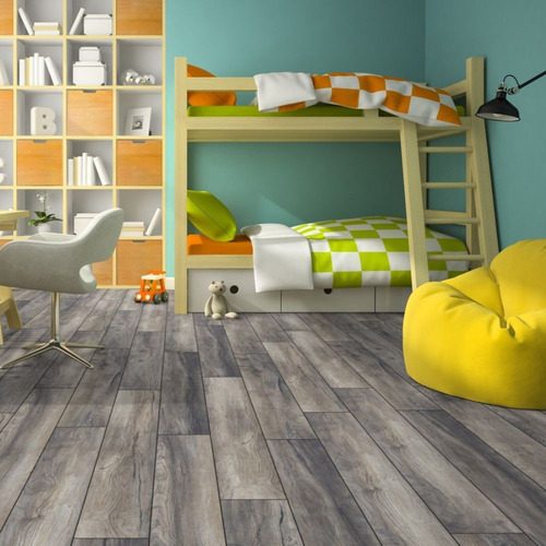 Piso Flotante Kronotex 12mm X 188mm X 1380m - Caja 1,30m2 Roble Harbour Grey 3572