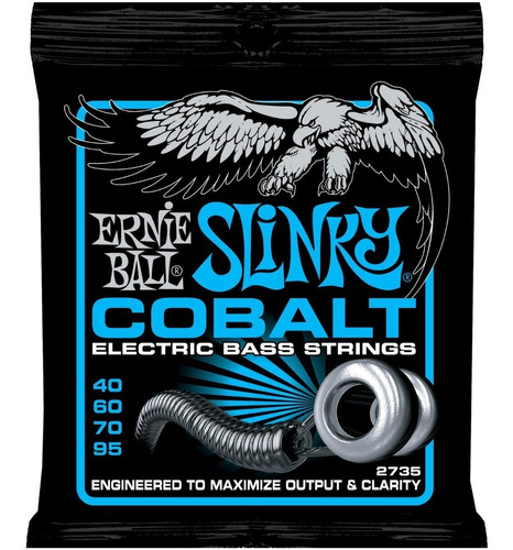 Ernie Ball Slinky Cobalt 2735 Cuerdas Bajo 40-95