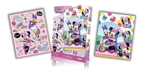 2 Puzzles 24 Y 36 Piezas Minnie