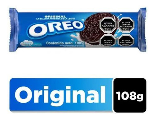 Oreo Galleta De Chocolate Rellena Sabor Original 108g