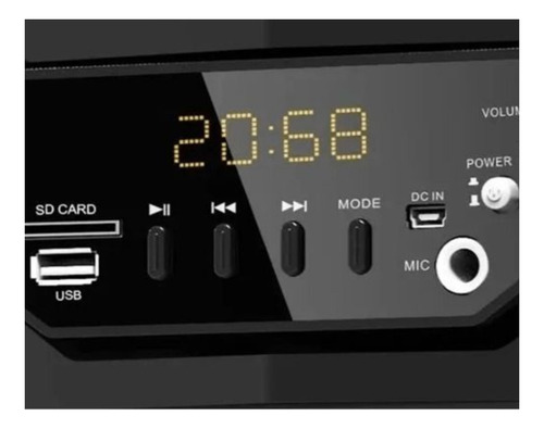 Imagen 2 de 8 de Parlante Excess Exc800 Portátil Bluetooth 6¨ Led Fm Premium