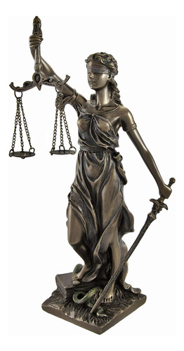 Veronese Design Estatua De Resina Fundida De La Justicia Con