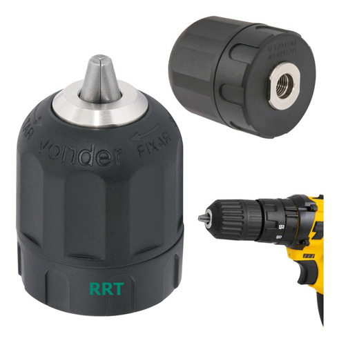 Mandril Manual De Aperto Rápido 10mm Rosca 3/8 Pol Vonder