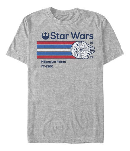 Star Wars & Tall Millennium Falcon V2 - Playera De Manga Co