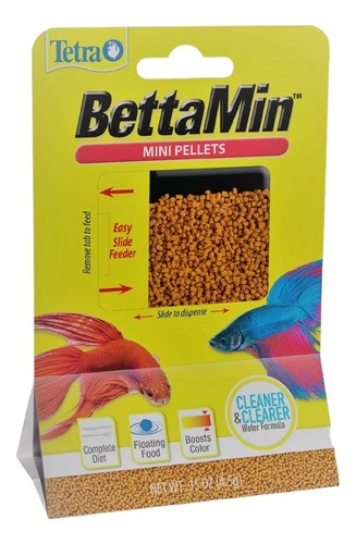 Tetra Betta Mini Pellets 4,5 Gr Mejora Color Dosificador