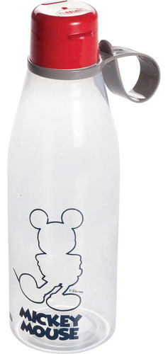Garrafa De Agua Infantil De Plástico Tampa Abre Fácil 530ml Mickey
