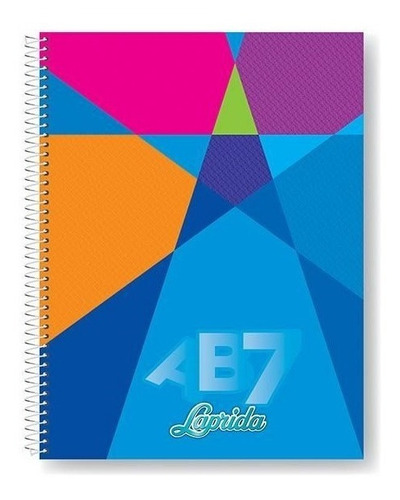 Cuaderno Laprida Ab7 21/27 Con Espiral X 60 Hojas Rayado