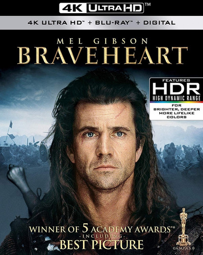 Blu Ray 4k Ultra Hd Braveheart Corazon Valiente Mel Gibson 