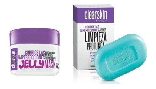 Jelly Mask + Jabon Limpieza Profunda Piel Grasa Clearskin 