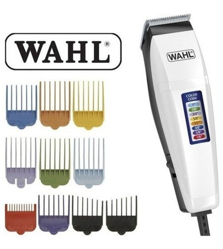 Imagen 2 de 4 de Maquina Cortar Pelo Wahl Color Code Peluqueria 17 Piezas