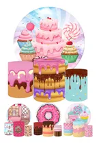 Comprar Painel Redondo Capas Cilindro Sublimado Confeitaria E Doces