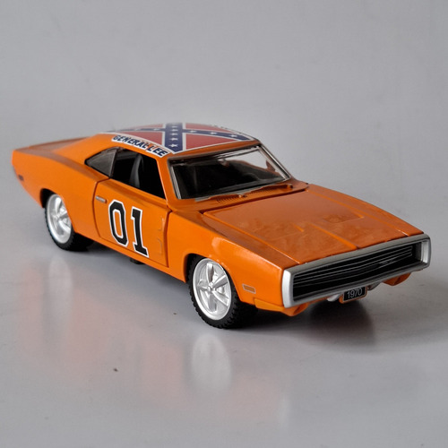 Dodge Charger R/t 1970 Custom General Lee Dukes Hazzard 1/36 Color Naranja