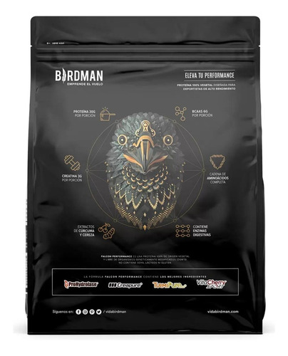 Proteína Vegana Golden Vainilla Birdman Falcon 2.1 Kg