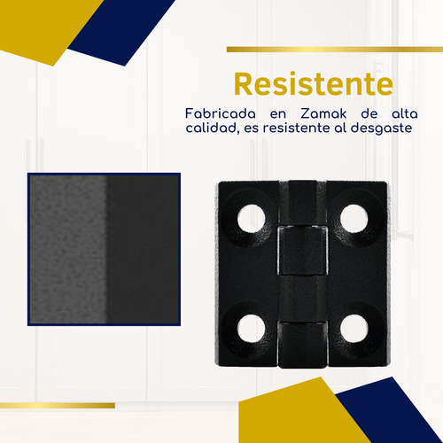 Bisagra Para Perfil Estructural 40x40 Tornillo Avellanado